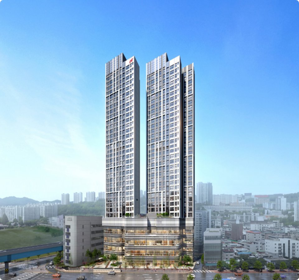 힐스에비뉴 성남메트로블 투시도